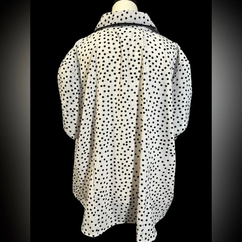 Polka Dot Women's Blouse - Picture 4 of 5